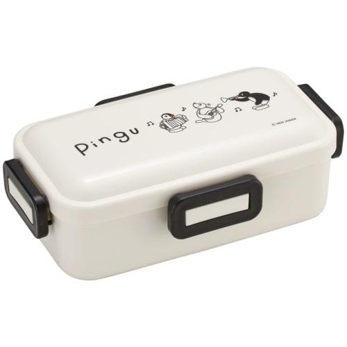 Skater (Skater) 530ml Bento Box, Single Tier, Made in Japan, Leak-Resistant, 4-Point Lock, Dishwasher and Microwave Safe, Pingu (PFLB6AG-A)