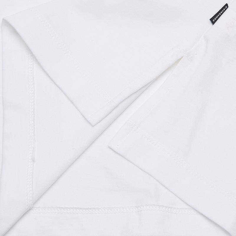 Converse T Shirts Women's White Crew Neck Moderate 10017799-A01