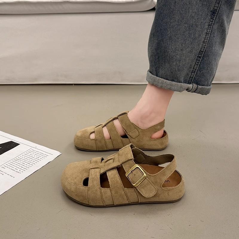 Baotou platform sandals women's summer outer wear high-end new models with skirts flat shoes