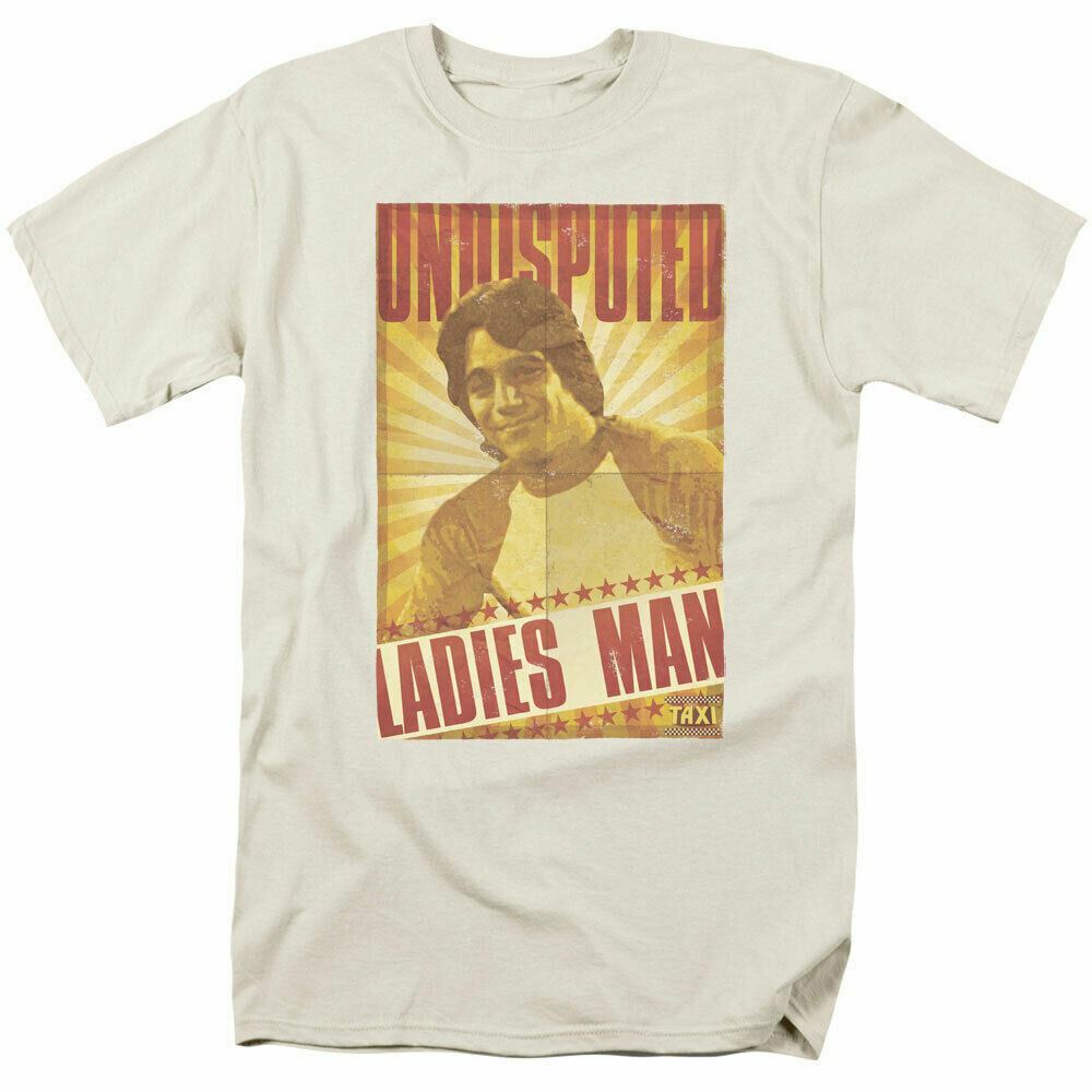 26 Taxi Ladies Man T Shirt Mens Licensed Classic TV Show Tony Banta Tee Cream Unisex T-Shirt M