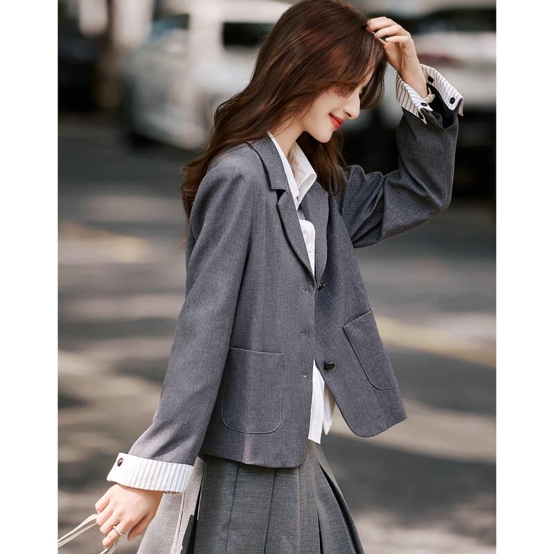 Женский элегантный приталенный блейзер для офиса XL