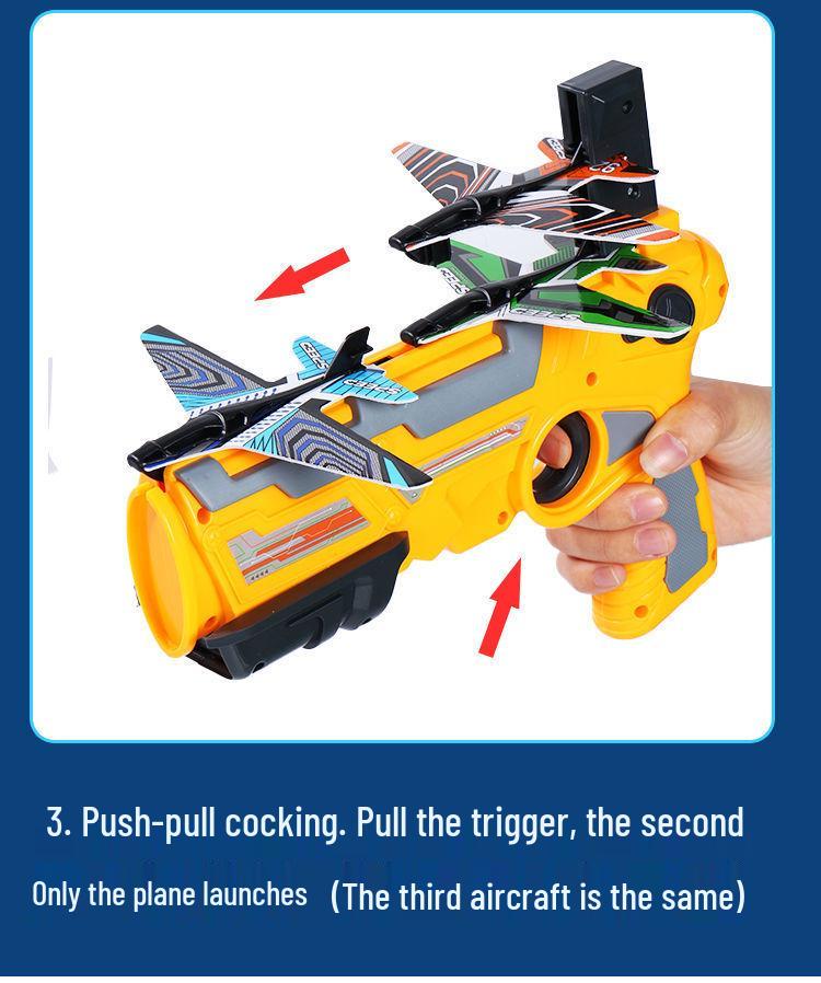 Kids' Foam Plane Launcher: One-Key Ejection Glider Toy