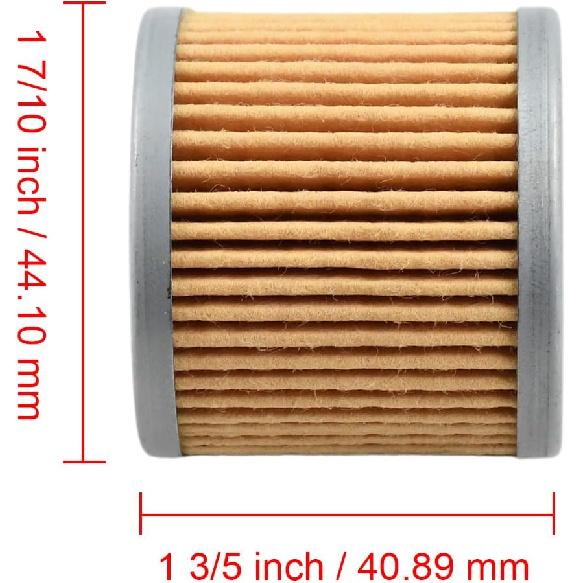 Oil Filter 16510-05240 16510-45H10 Compatible with Suzuki Burgman 400 AN400 2007-2019 ATV ALT125 ALT185 84-85 LT-Z90 DR100 1983-1990 GN125E GN125