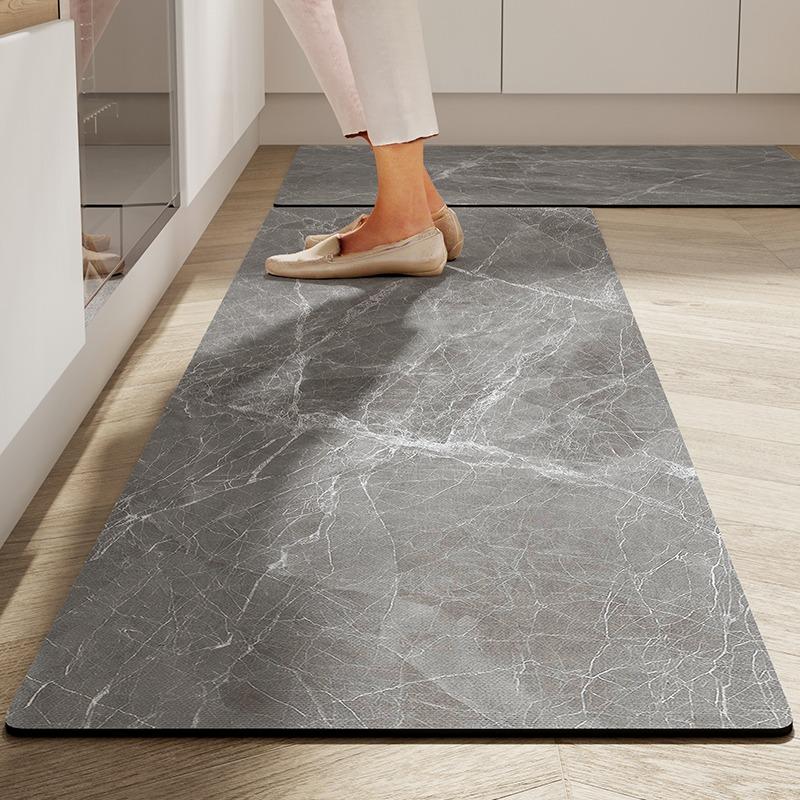 Kitchen Floor Mat Absorbent Non-Slip Carpet Diatom Mud Long Foot Mats Minimalist Style Home Decoration Rug For Bathroom