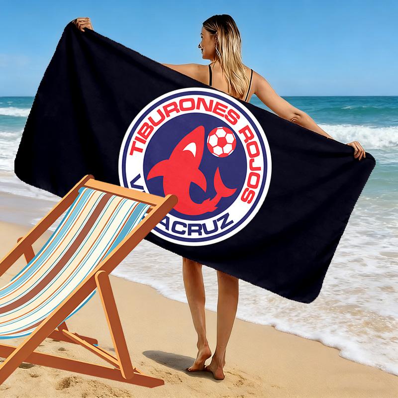 Veracruz FC Print Beach Towel, Large Soft Quick Dry Towel for Beach Camping Swimming