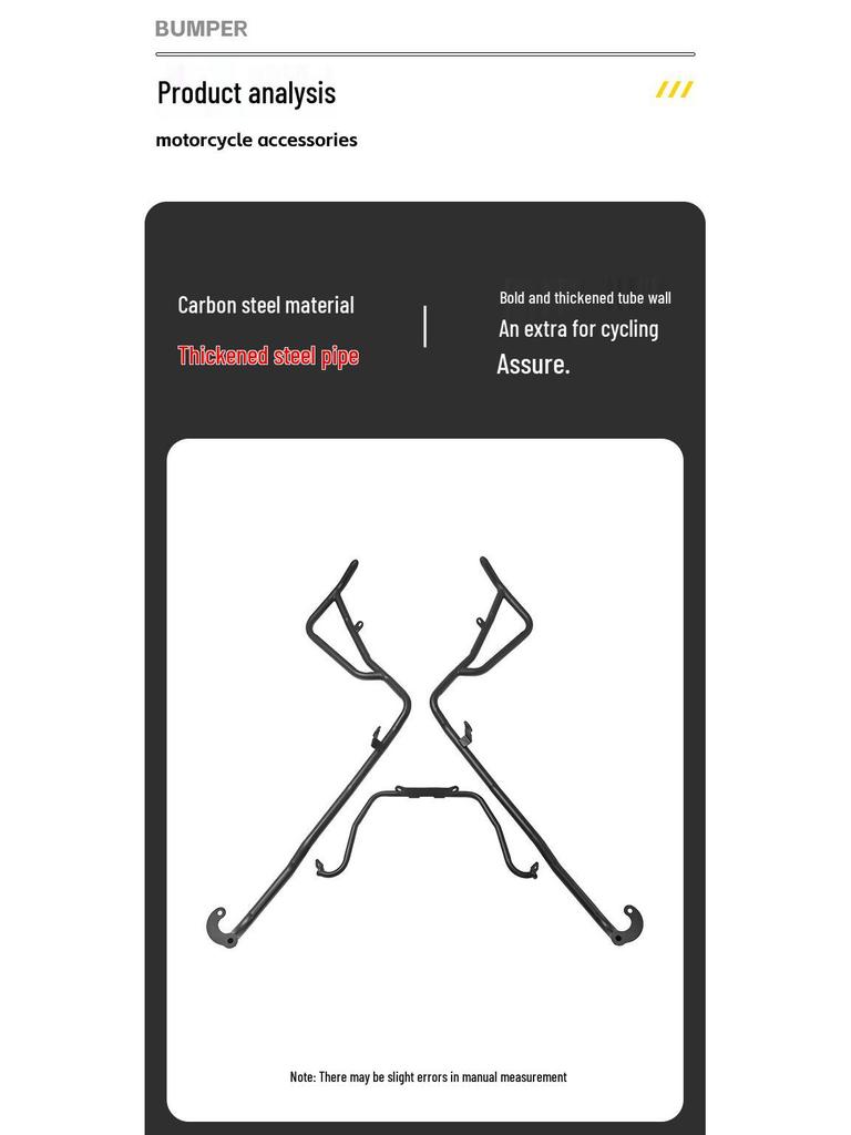 Sym DRG150 Front Bumper and Exhaust Guard: Scooter Protection Bar with Modified Accessories