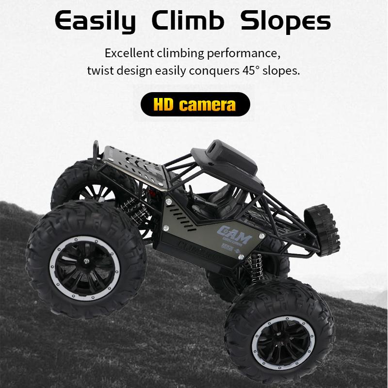 Rc Car with Camera Lcd Remote Fpv Real Time Transmission High Speed 2.4g Remote Control Car Take Pictures Toys For Kids Adults