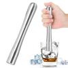 Stainless Steel Stainless Steel Muddler Silver Ice Hammer Professional Ice Crushing Rod  Bartender