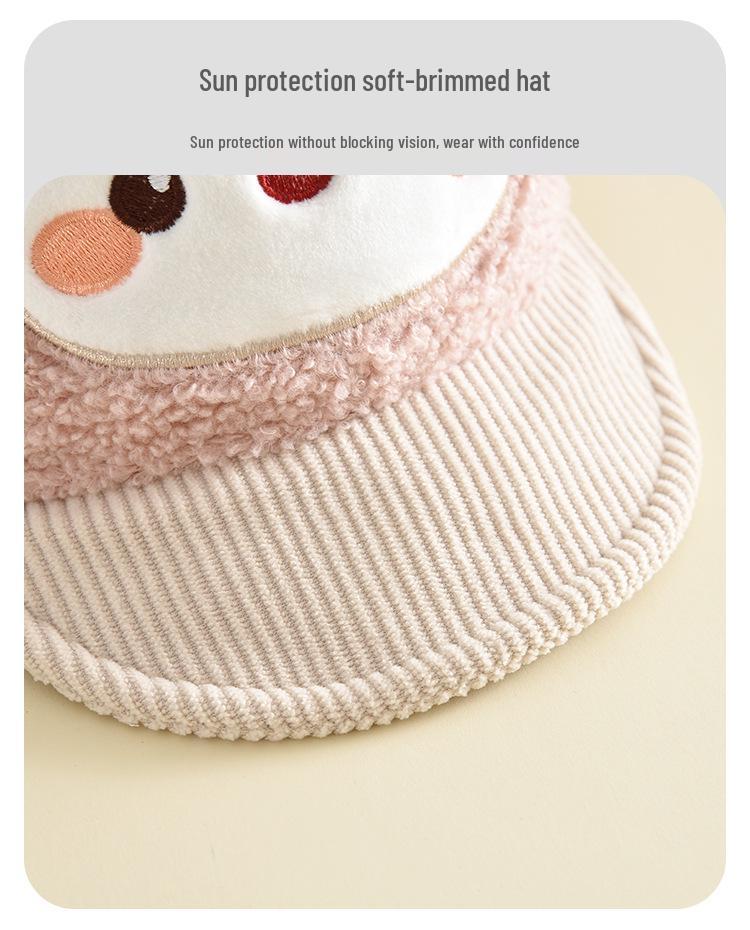 Children's 3D Cartoon Little Deer Baseball Cap - Cute, Comfortable, Versatile, and Windproof Hat.