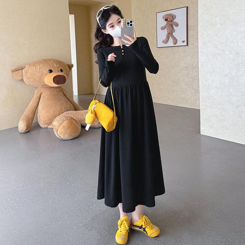 2026 Spring Korean Slimming Versatile Maternity Dress L
