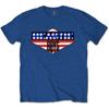 Men's Beastie Boys American Flag T-shirt Medium Blue