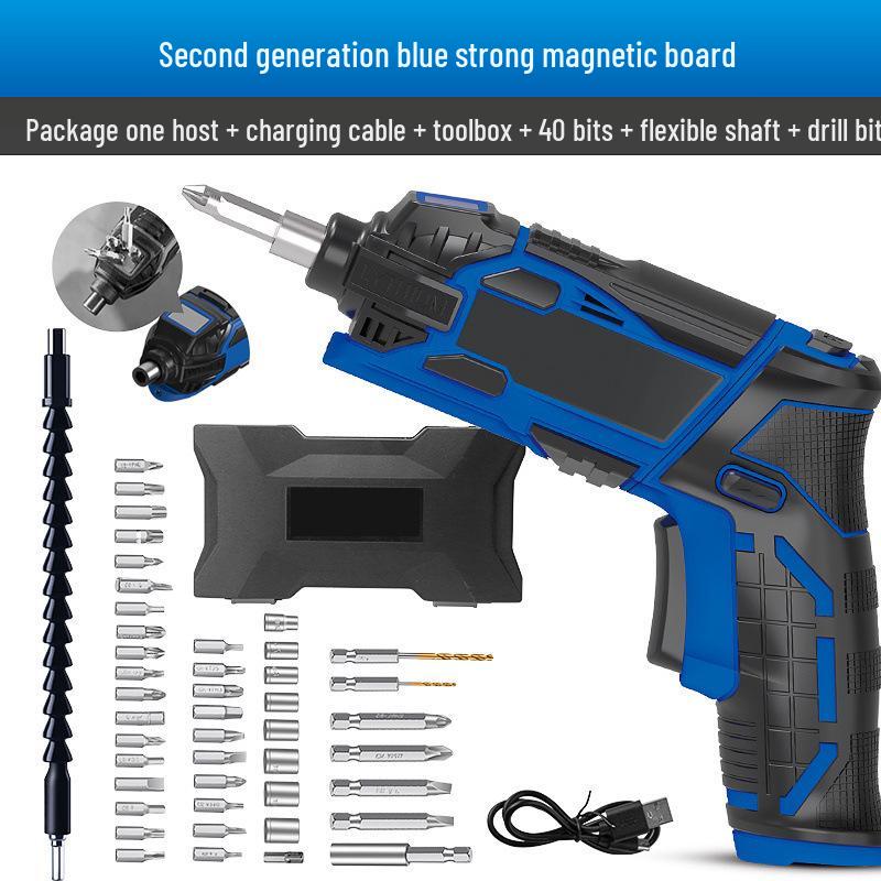 Lei Ming Rechargeable Electric Screwdriver and Small Hand Drill Tool Set