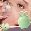 Ice Face Mould Silicone Face Ice Mould Spherical Face Ice Mould Roller For Face Women Reusable Green
