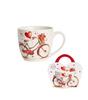Porcelain Mug 460 - Bicycle Valentine' Day Gift