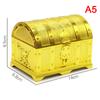 1Pc Retro Treasure Box With Lock Toys For Party Favors Props Decoration Pirate