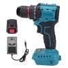 Brushless Li Ion Drill Kit Cordless Electric Power Drill Set 55N Torsion 25+1 Settings with Battery Charger 3 8in