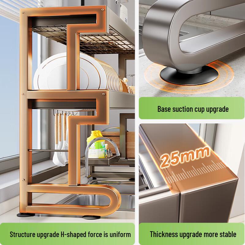 Shuaishi Adjustable Over-Sink Dish Drying Rack