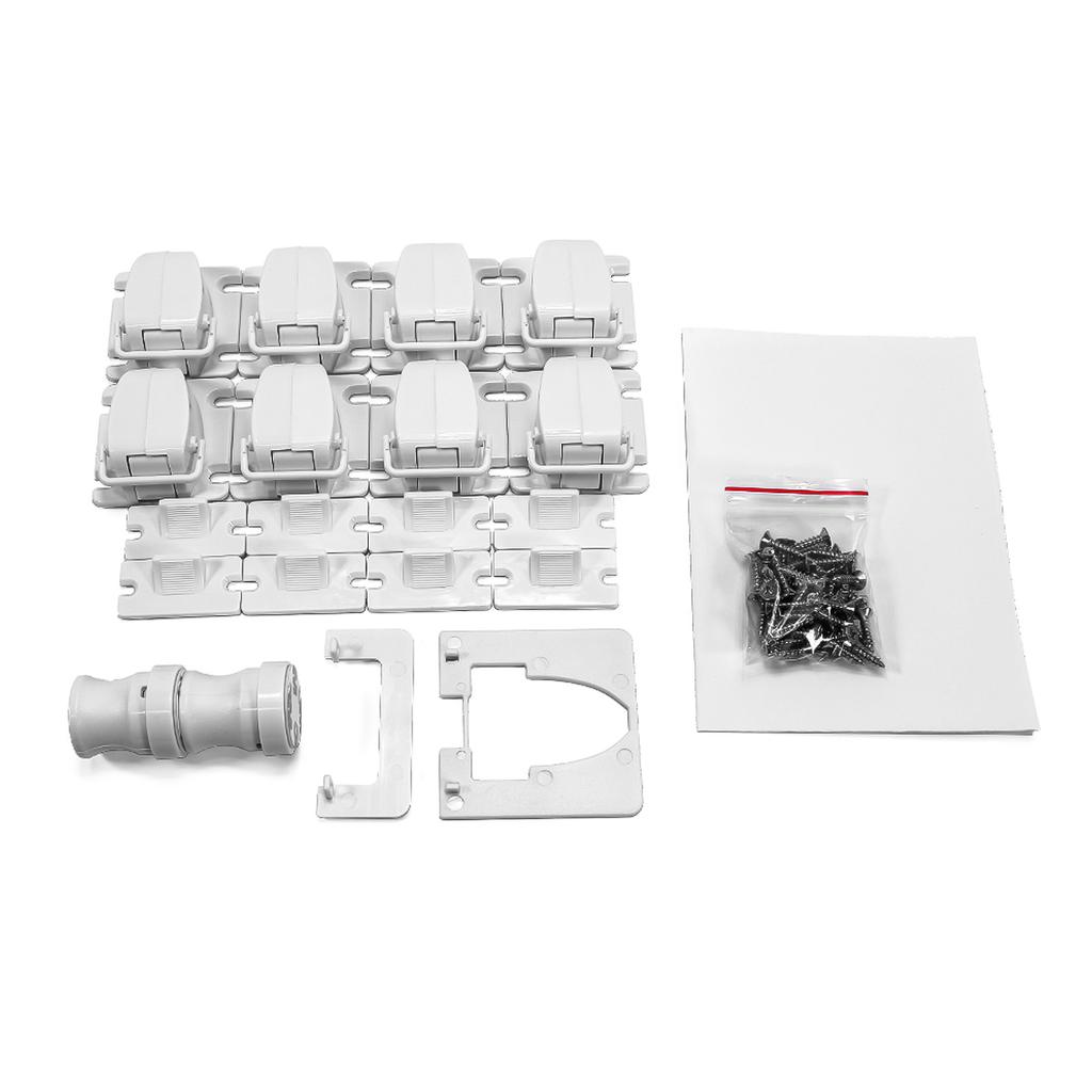 Invisible Child Safety Locks Magnetic Locking System 8 Locks + 2 Key Set for Drawers Cabinets Cupboard Door