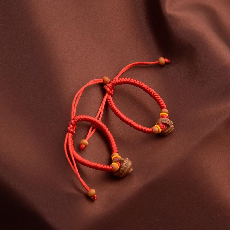Peach Wood Deep Red Axe Pendant: Wedding Blessing for New Home & Bed-Pressing Ceremony
