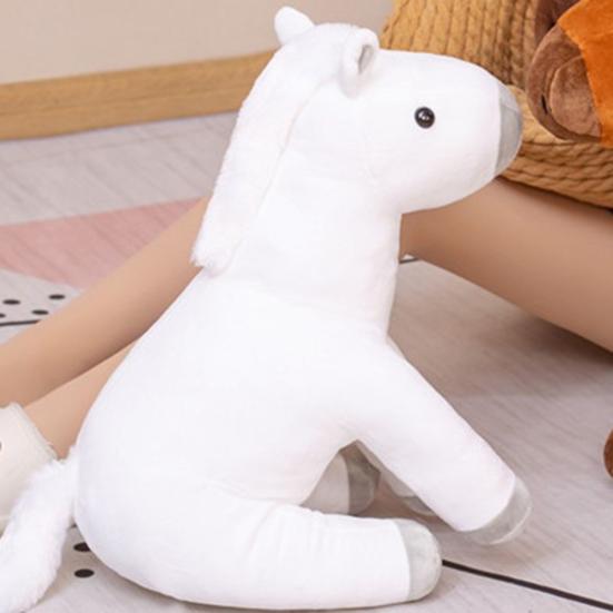 Adorable Horse Plush Toys Decorative Anti-fade Increase Vitality Horse Stuffed Doll for Kids