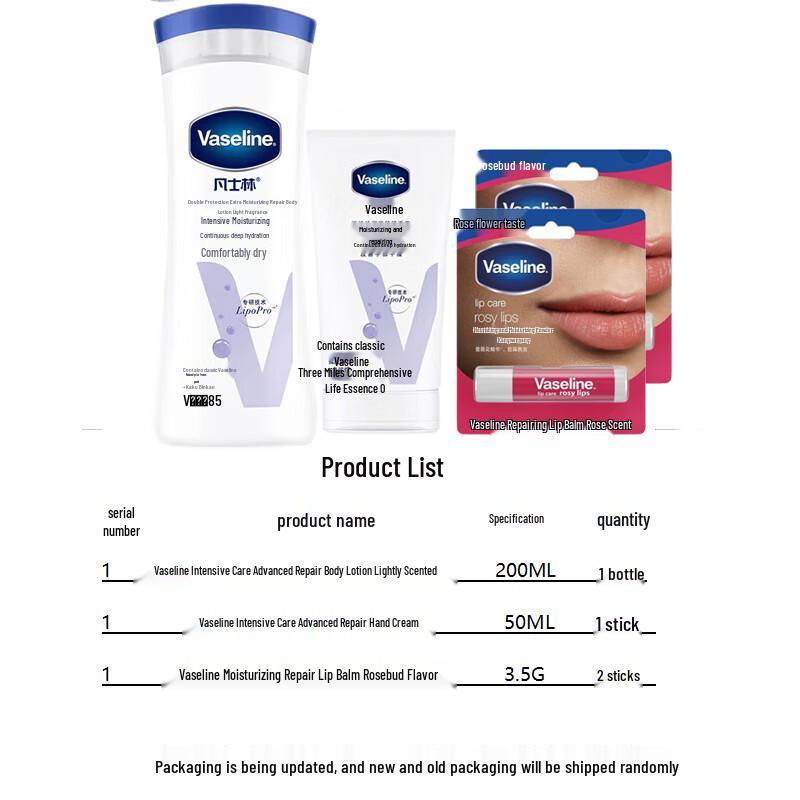 Vaseline Hydrating 3-Piece Skincare Set