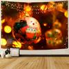 Christmas Snowman Decorative Print Pattern Tapestry Home Living Room Bedroom Wall Background Fabric Tapestry