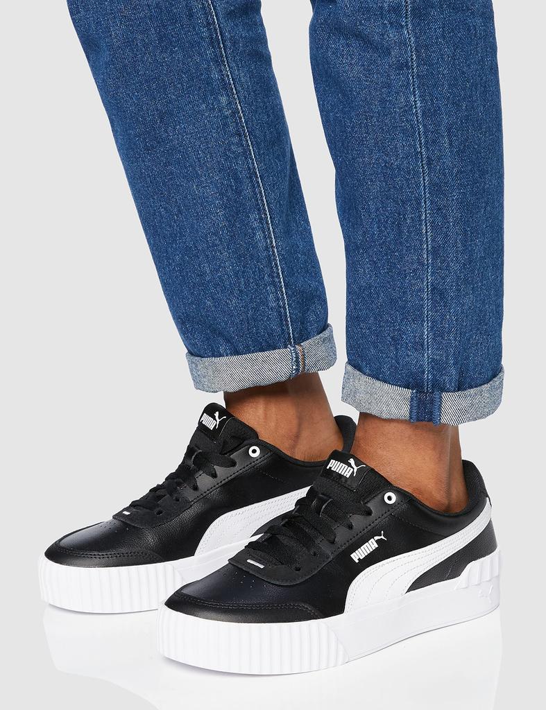 Puma Carina Lift Size Women's Sneakers, Black/White (06), 23.5cm