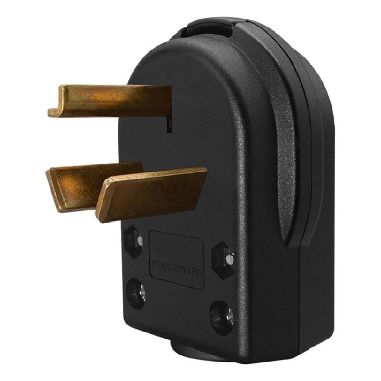 Industrial Strength NEMA 10 30P Plug Grounding Design PA66 Construction PD1030PA for Powerful Wiring Power Plug