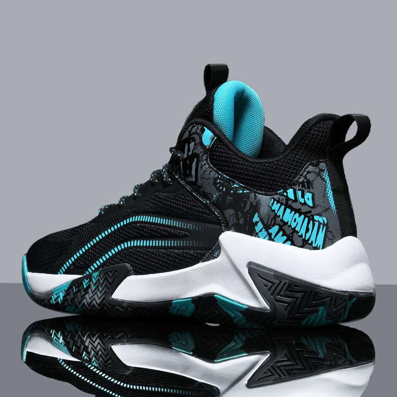 Men's Basketball Shoes Breathable Cushiing N-Slip Wearable Runing Shoes Gym Training Athletic Basketball Sneakers for Women