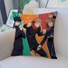 Japanese Manga J-Jujutsu K-Kaisen Pillow Covers Cartoon Sofa Decorative Home Double-Sided Printing Plush Cute Cushion Cover