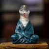 Snake Statue Snake Buddha Statue Zen Meditation Decor Chinese Snake Figurines 2025 Year Of The Snake Sculpture Chinese New Year