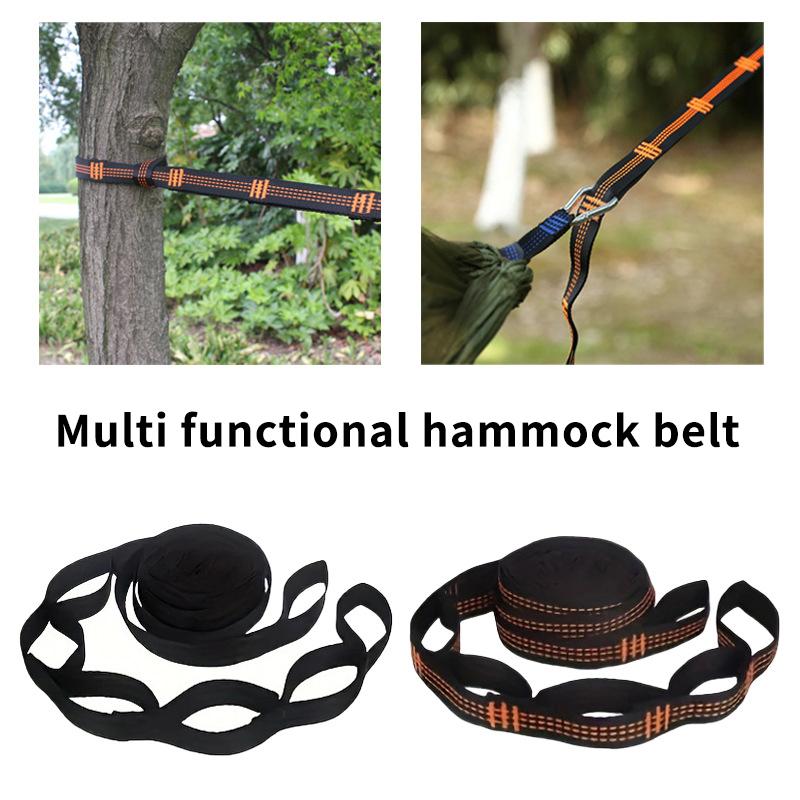 2 Stück Spezielle Verstärkte Polyestergurte 5-Ring Hohe Tragfähigkeit Stachelige Hängematten Gurte Für Outdoor Camping Hängematten Gurte
