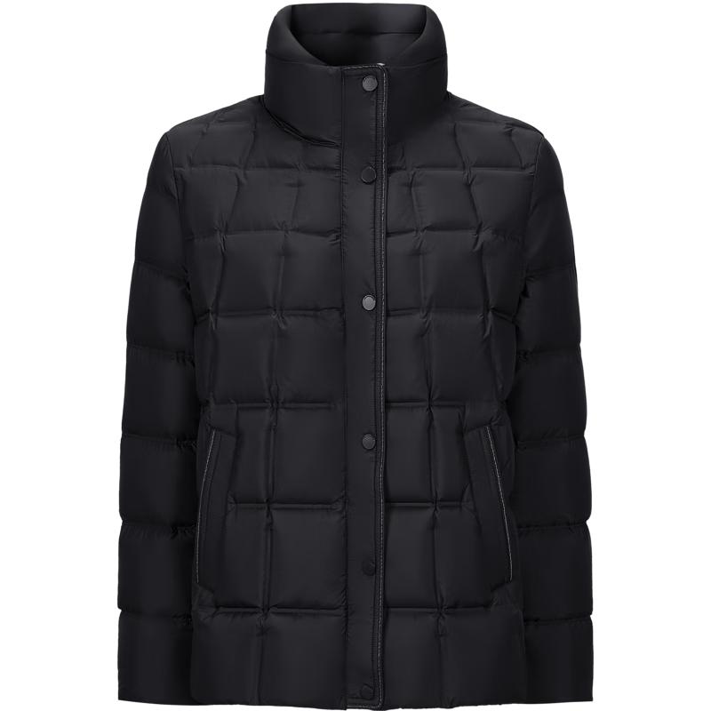 JUZI ANNACAU Women's Casual Stand Collar Short Duck Down Jacket