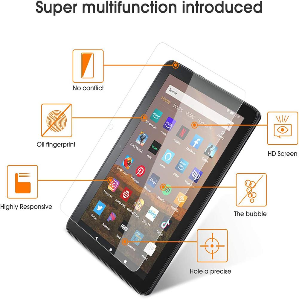Mr.Shield Pellicola Protettiva per All-new Fire 7 tablet, 72022 Release Vetro Temperato [9H Durezza] [2 Pezzi] Protezione Schermo Senza Bolle