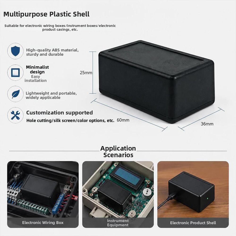 1/2pcs Waterproof Dustproof Project Box ABS Plastic Enclosure Housing Instrument Case