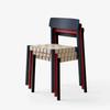 Modern Designer Linen Ribbon Wood Chair Dining Northern Europe Simple Home Dining Restaurant Chair