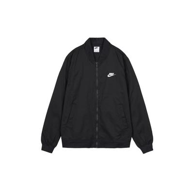 Nike Logo Stand Collar Long Sleeves Jacket Black DM6822-010