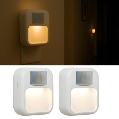 Watakuryohin Sensor Light, Outlet Type [Set of 2] with Motion Sensor, Automatic On, 3 Color Temperature Settings, 10 Brightness Settings, 4 Modes,