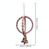 Coconut Shell Creative Sleeping Nest Parrot Toy Training Use Rope Cage Decoration Perch Resting