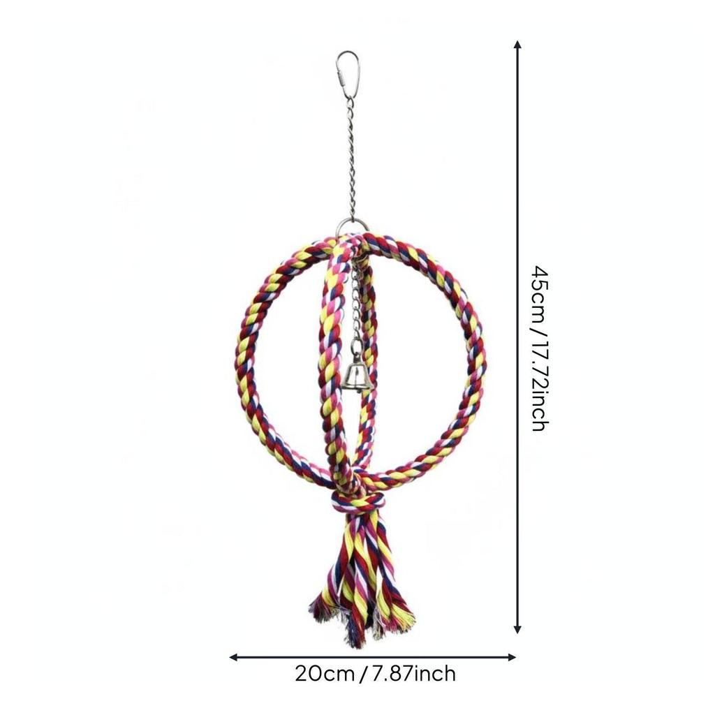 Coconut Shell Creative Sleeping Nest Parrot Toy Training Use Rope Cage Decoration Perch Resting