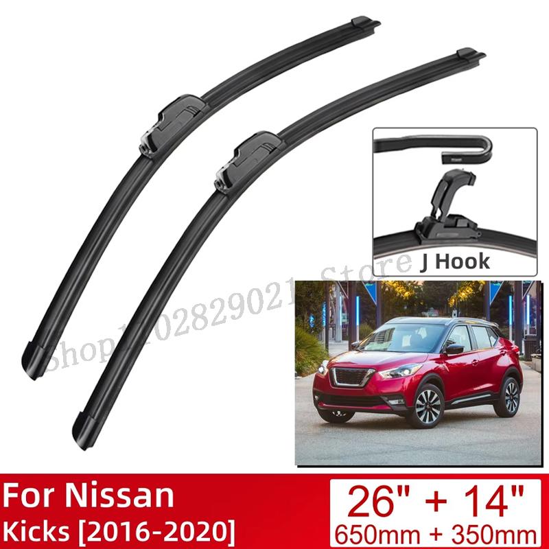 Pro Nissan Kicks 2016-2020 26"+14" Auto Příslušenství Přední Stěrače Stěrače U Typ J Háčky 2020 2019 2018