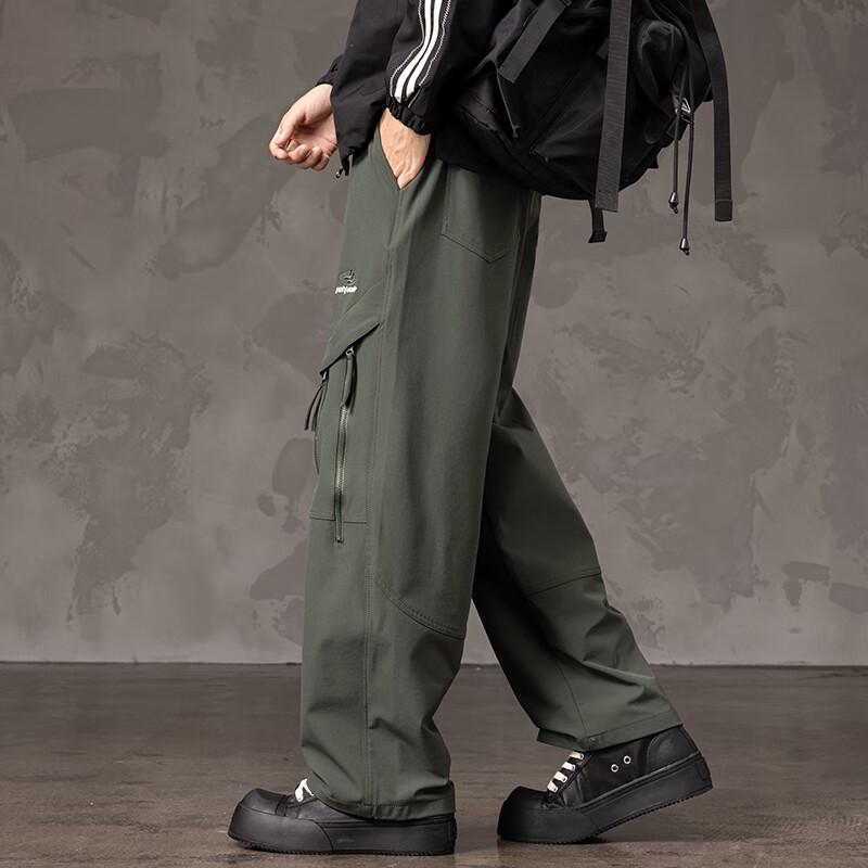 Men's Autumn/Winter Cotton Blend Casual Workwear Trousers