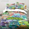 3D Druck Mein Spiel Singende Monster Bettwäschesets Bettdecke Steppdecke Bettbezug Bettbezug Kissenbezugsets Kinder Erwachsenengröße