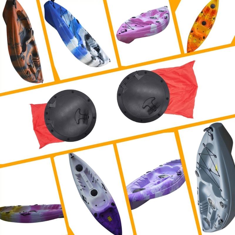 6" Deck Plate Hatch Cover Kit with Storage Bag for Marine Inflatable Boats Kayaks Rigging Wear Resistant