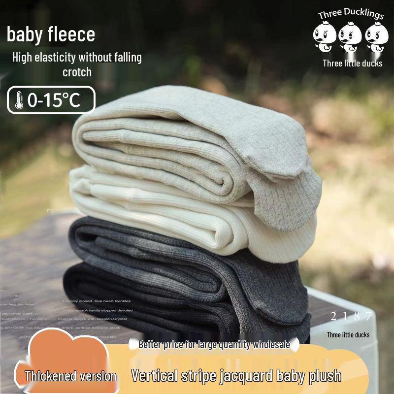 

Three Little Ducks Girls Fleece Lined Cable Knit Leggings - Thick, Warm Winter Pants with Footed Design M for height 105-120 cm