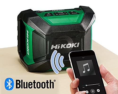 HiKOKI UR18DA(NN) 14.4V/18V Cordless Radio, Compact and Lightweight, with Bluetooth, Compatible with 100V AC, Battery and Charger Sold Separately