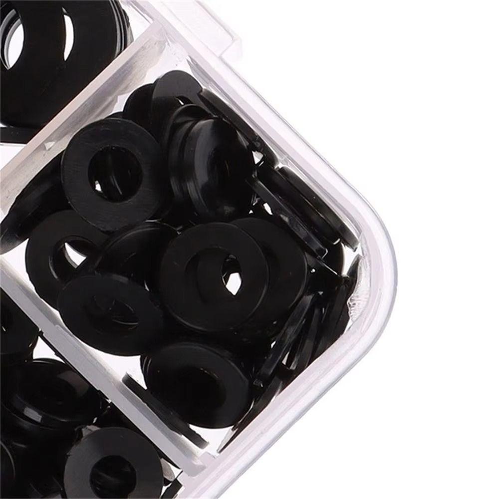 350PCS Waterproof Flat Washers Black Rubber Gaskets Gaskets Set Washers Kit  Faucet Repair