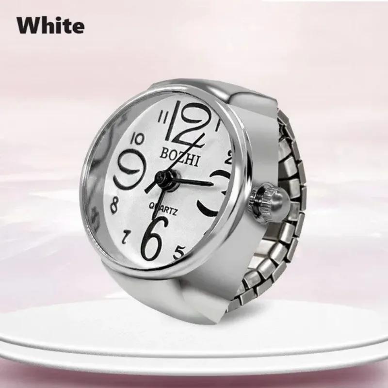 1 Pc Women Men Fashion Mini Ring Watch Vintage Personalized Quartz Finger Watch Rings Jewelry Gifts Accessories