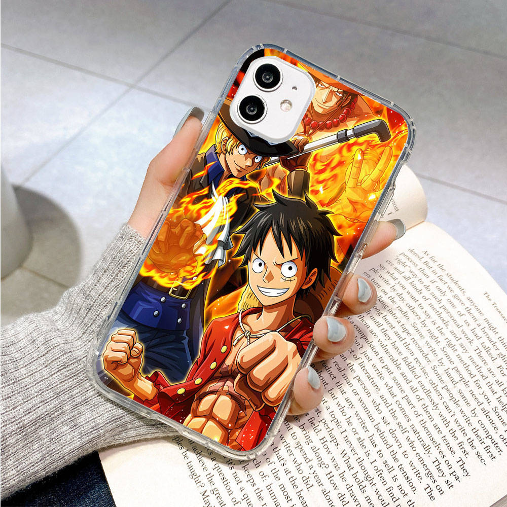 Case for Samsung A04 A14 A23 A34 A54 M23 M33 M52 M53 Realme 10 9 C30S C35 C55 VIVO Y02S Y21 Y51 X80 Pro Transparent Cover WI48 One Piece Brother