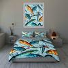 Fishing Lure Pattern Bedding Duvet Cover Sets Duvet Covers Pillowcases, Birthday Gifts (1 * Duvet Cover 2 * Pillowcases, Without Duvet Insert)